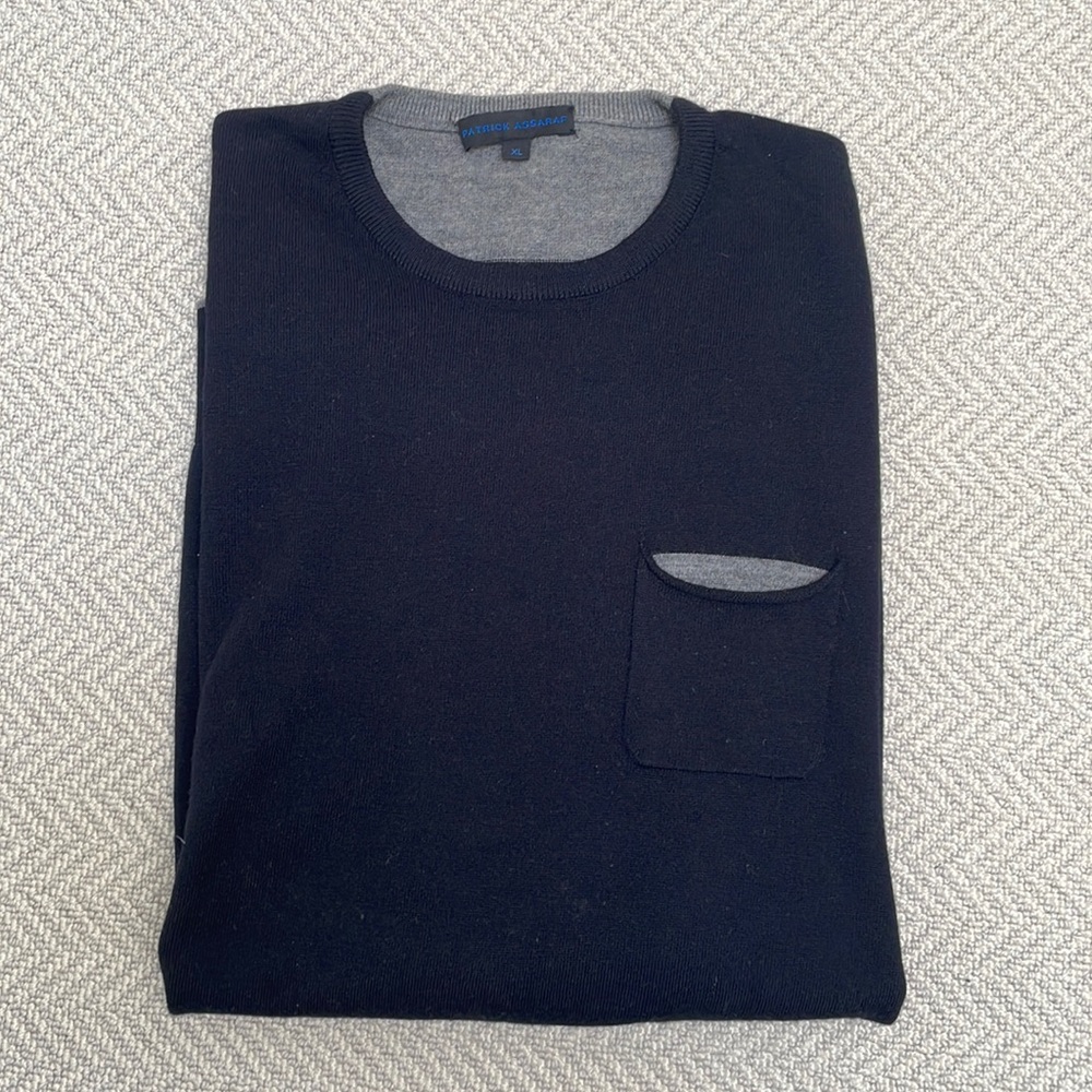 PATRICK ASSARAF 100% Merino Wool Sweater